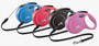 Flexi New Classic, pyöreä naru, M/20 kg, 8 m, pinkki 