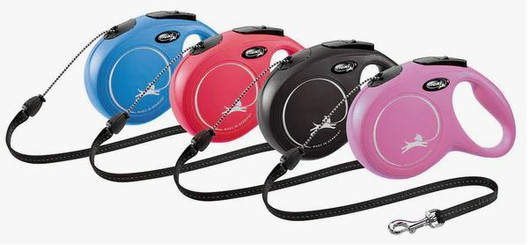 Flexi New Classic, pyöreä naru, S/12 kg, 8 m, pinkki