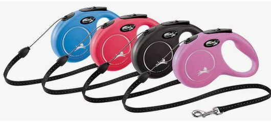 Flexi New Classic, pyöreä naru, S/12 kg, 5 m, punainen