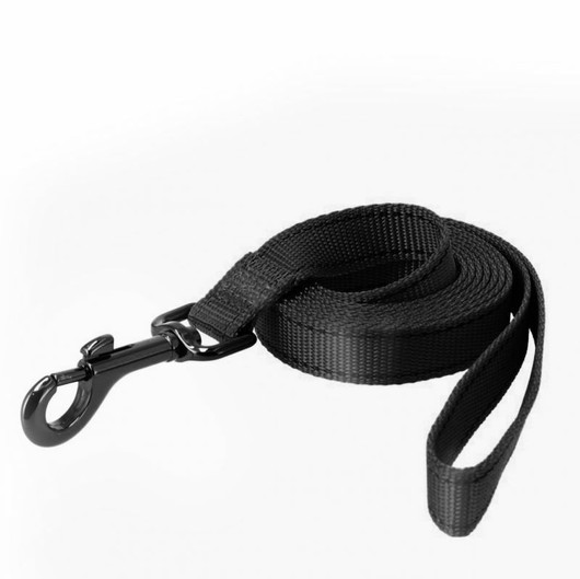 Dogman Iris nylontalutin 1x180 cm, musta heijastimella