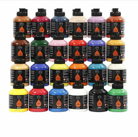 Pigment Art School, 18x500 ml, värilajitelma