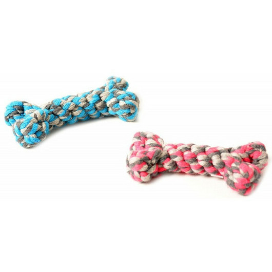 Duvo+ köysilelu, luun mallinen, punainen