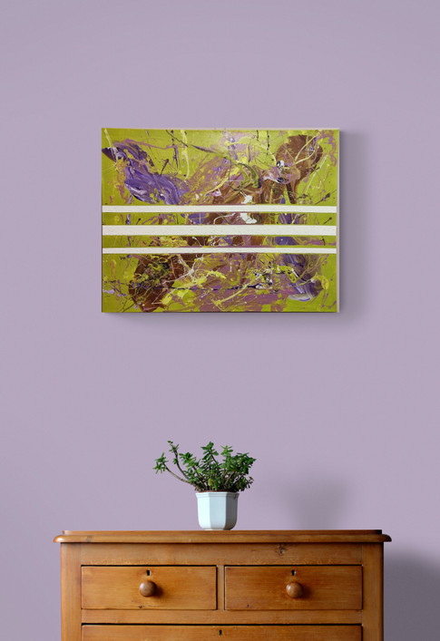 Taulu, akryyli ja tekstuuripasta 90x70 cm