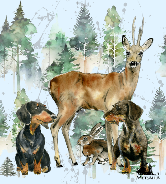 Pellavakäsipyyhe, mäyräkoira