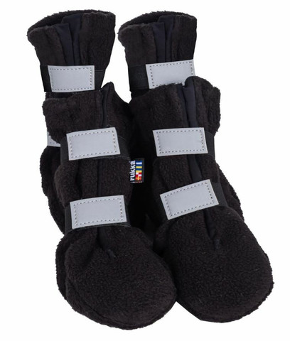 Rukka fleecetossut, 4 kpl, koko 7, musta