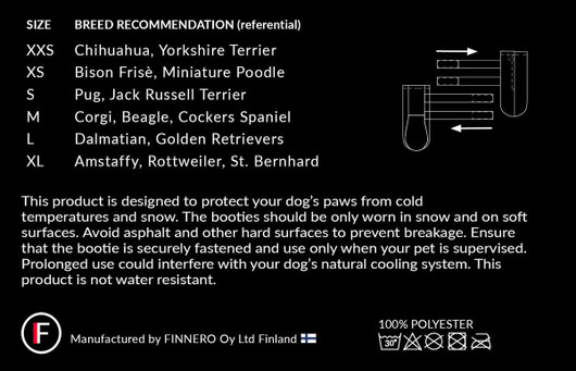 Finnero Halla fleecetossut, koko S, 4 kpl, oranssi