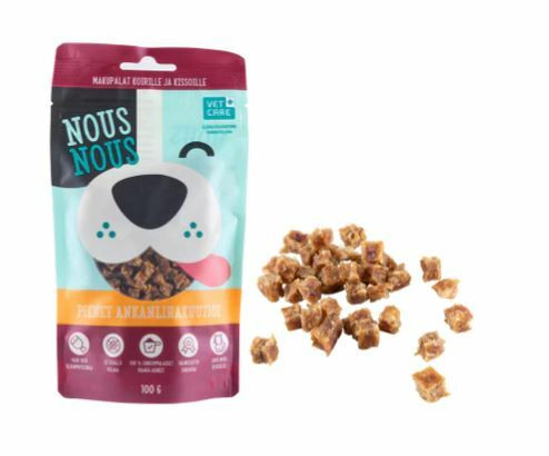 NousNous pienet ankanlihakuutiot 100 g