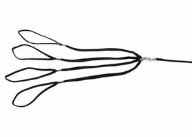 Show Tech näyttelykaulaimet neljälle koiralle, 7 mm max. 93 cm, musta