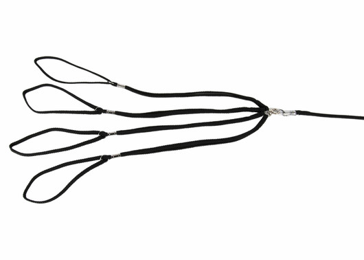 Show Tech näyttelykaulaimet neljälle koiralle, 7 mm max. 93 cm, musta