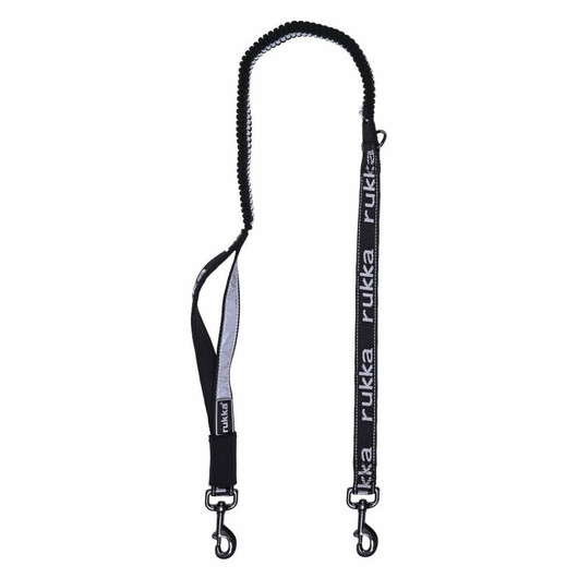 Rukka Hike Running joustonaru M, 20 mm x 115 cm, musta-harmaa 
