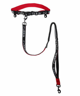 Rukka Hike juoksuvyö ja joustonaru L, 25 mm x 85-130 cm, musta-punainen