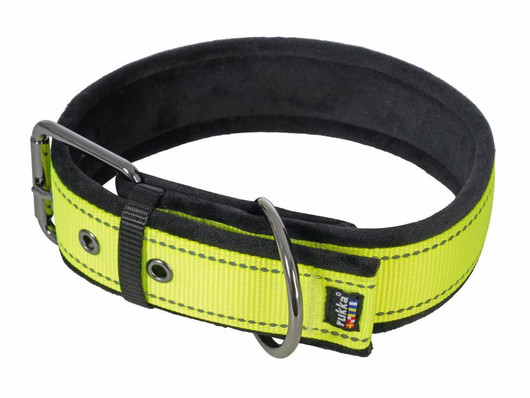 Rukka Form Soft kaulapanta solkilukolla L, 50 mm x 50-60 cm, neonkeltainen