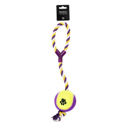 Dogman pallo narulla, violetti-keltainen-valkea