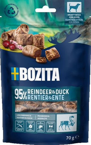 Bozita Snacks Meaty Bites poro & ankka 70 g