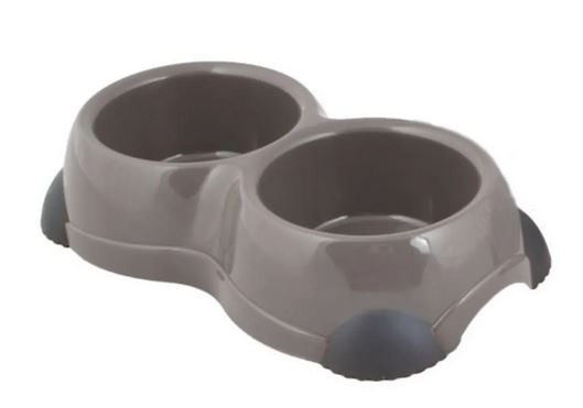 Best Friend Gear Paw muovinen ruokakuppi 2x0,33 l, valkea