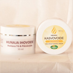 Korpiahon Hunaja Hehku kasvovoide, täyteläinen 5 ml