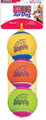 Kong Air Squeaker tennispallo syntymäpäiväteemalla 3 kpl