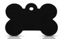 Nimilaatta, luu 30x16 mm, musta, kaiverrus molemmille puolille