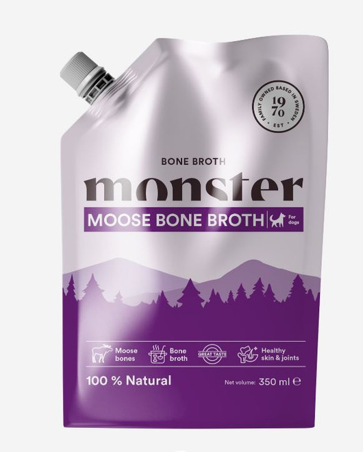 Monster Dog Bone Broth Moose luuliemi hirvestä 350 ml