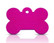 Nimilaatta, luu 30x16 mm, pinkki, kaiverrus molemmille puolille