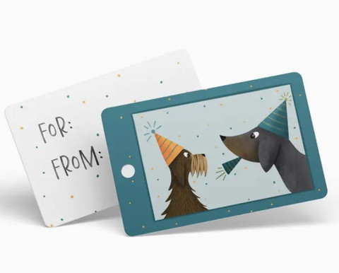 Pakettikortti, mäyräkoira, 