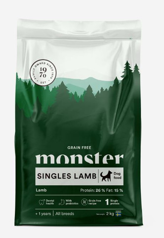 Monster Grain Free Singles Lamb 17 kg