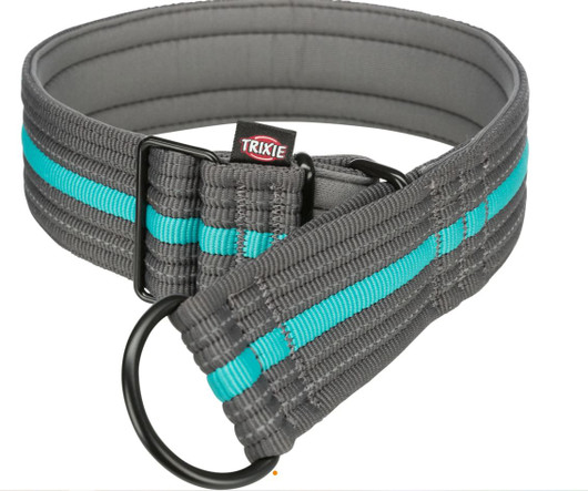 Trixie Fusion 1/2-kiristävä panta 35 mmx28-38 cm, harmaa-minttu