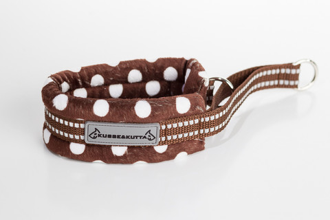 Kusse & Kutta 1/2-kiristävä panta, koko 3, polka, ruskea