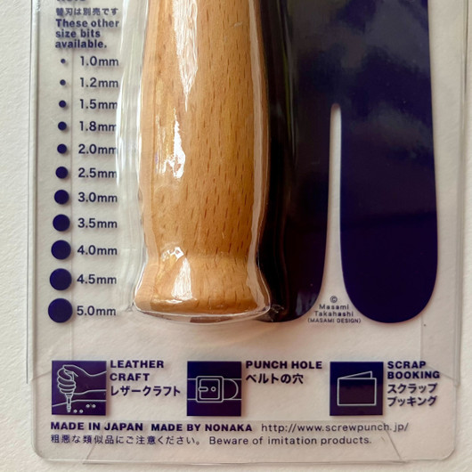 Japanilainen punsseli 3 mm terällä