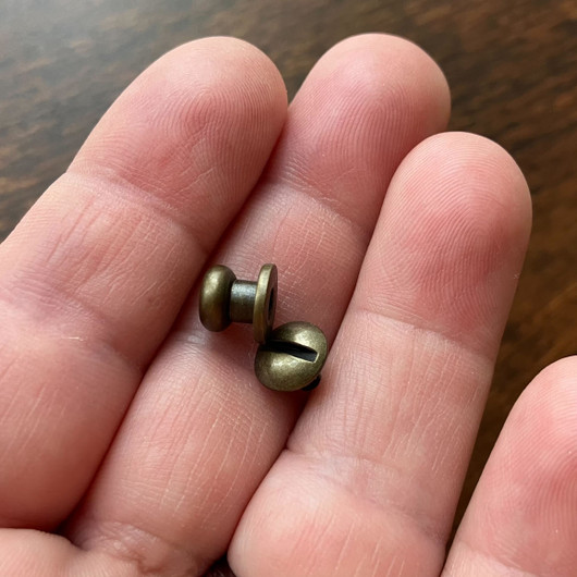 Button Stud, Brass