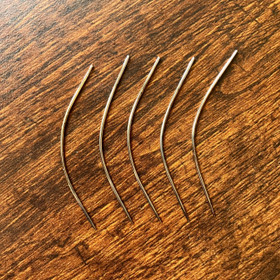 Bent needle, size #18 bookbinding needle