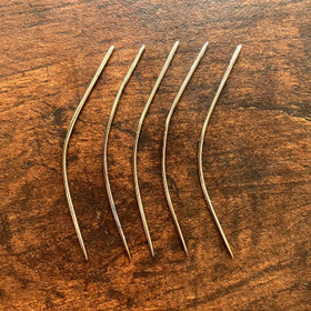 Bent needle, size #1-3 leather needle