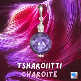 Riipus tsharoiitti vuorikide ja zirkonirenkaat nro12