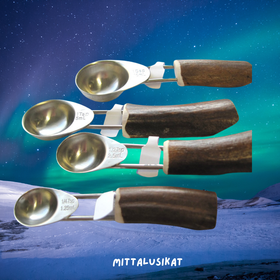 Mittalusikka 2,5ml kahva poronsarvea