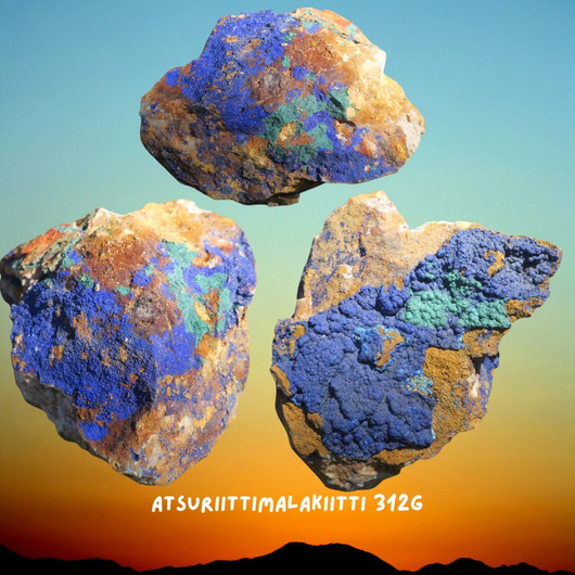 Atsuriittimalakiitti raakakivi 312g