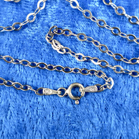 Hopeaketju ankkuriketju 55cm 2.5mm