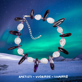 Rannekoru ametisti ja vuorikide jää-ice. LUMIKKI8