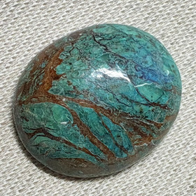 Kapussi krysokolla 43x36x11mm kookas, ovaali