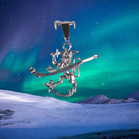 Hopeariipus Lätkäleijona Suomen leijona