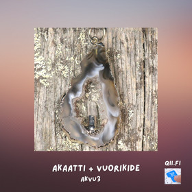 Riipus akaattisiivu, keskellä vuorikide AKVU3