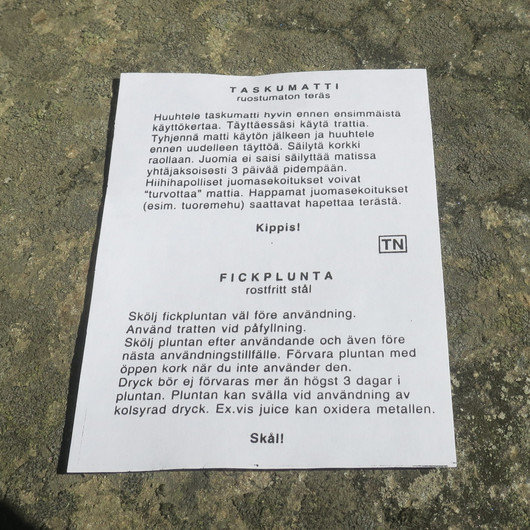 Taskumatti Hirvivaara liikennemerkki, Finland