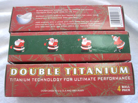 Golfpallot 4kpl setti, joulupukin kuvalla