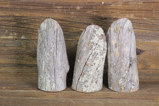 Joulupukki kelopuuta, kasvot maalattu, korkeus n. 10-11cm