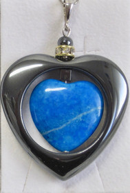 Riipus sininen magnesiittisydän, hematiittisydämessä zirkonikoristein