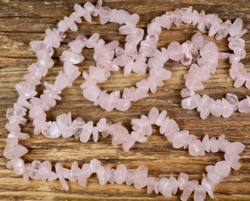 Helmet ruusukvartsi sipsihelmet 200cm PITKÄT!