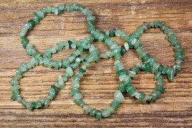 Helmet aventuriini vihreät sipsihelmet 90cm