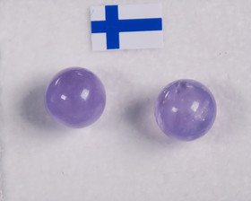 Nappikorvakorut ametisti vaalea violetti 8mm
