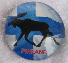 Magneetti Suomen lippu ja hirvi