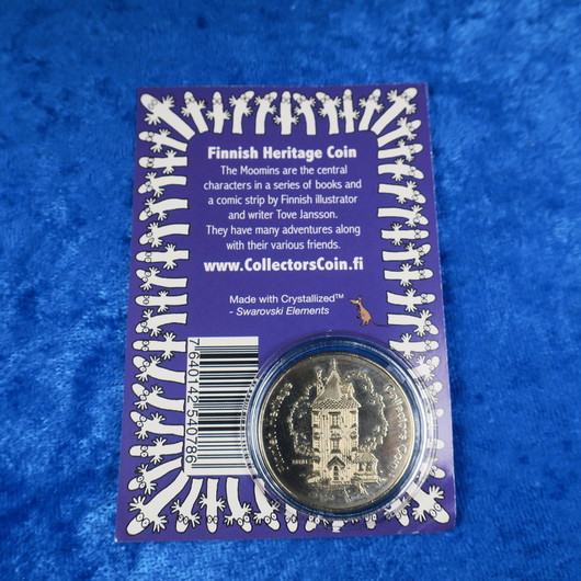 Muumi keräilyraha Pikku Myy on Swarowskin kristallein koristeltu