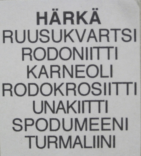 Taulu HÄRKÄ TAURUS  onnenkivet G